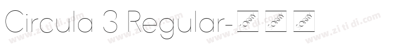 Circula 3 Regular字体转换